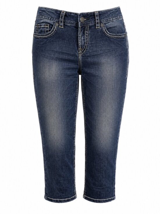 Silver Jeans Pants - Silver Jeans Suki Capri Dark Wash Y2K Embroidered Jeans W29